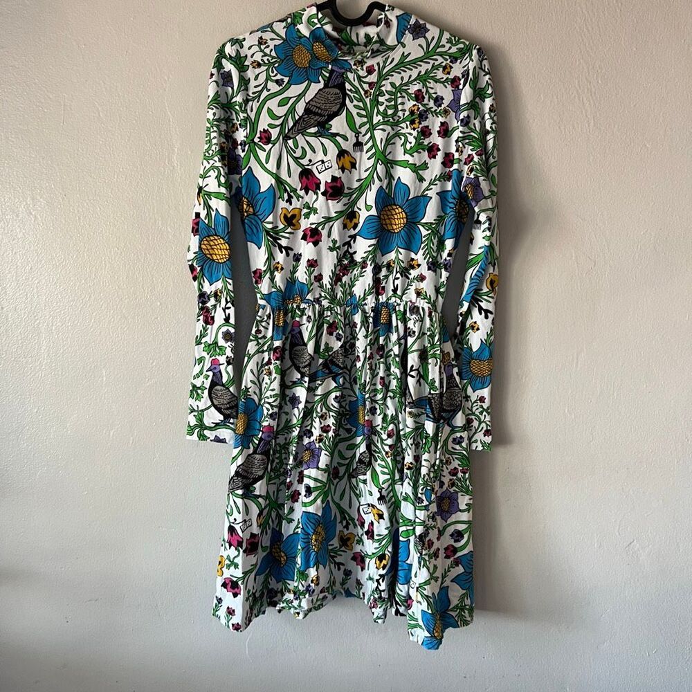 Roberto Lugo Women's Pigeon Print Dress featuring a playful pattern